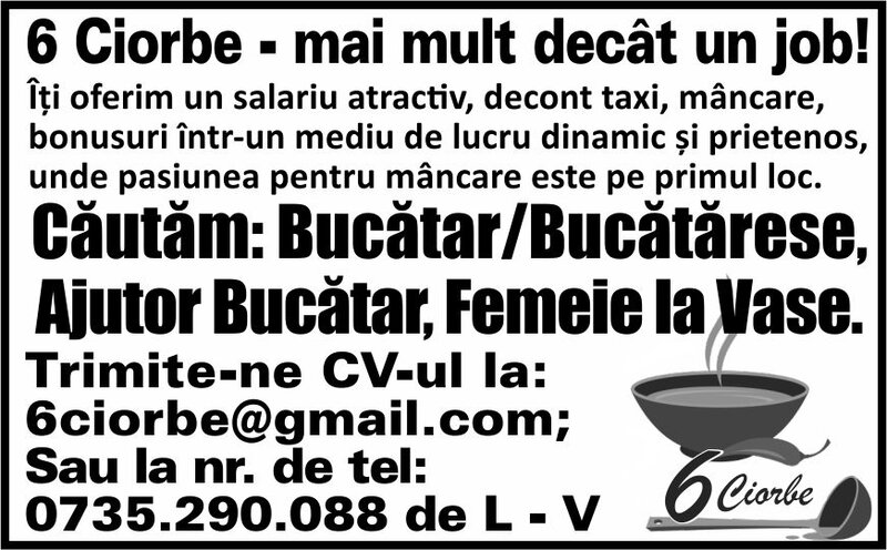 6 Ciorbe angajeaza ajutor bucatar!